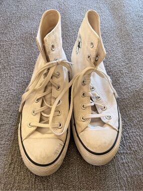 Converse High-Top Sneakers in Off-White